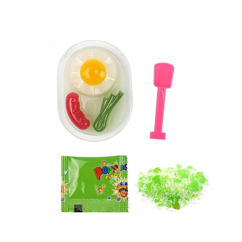 Fried Egg Candy Supplier - Gummy Jelly Pudding with Popping