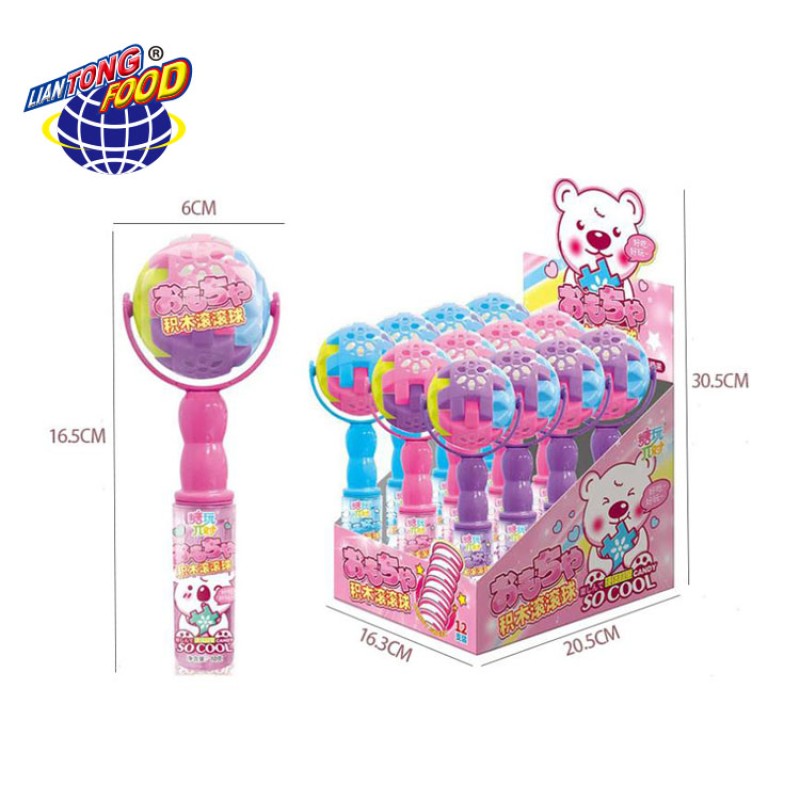 Building Block Candy Supplier - Ball Lollipop Hard Candy Toy