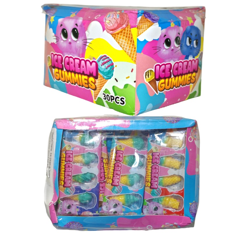 Ice Cream Gummy Supplier - Fun Shape Box Packaging Wholesale