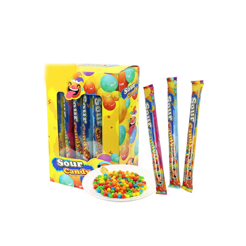 Puffed Candy Supplier - Rainbow Crispy Sour Candy Bean