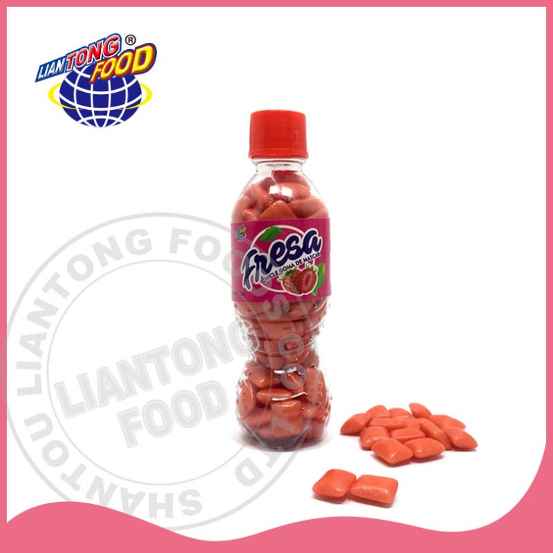 Mini Bubble Gum Supplier - Bottled Mixed Fruit Flavor