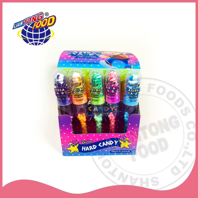 Baseball Candy Supplier - Bar Shape Colorful Fruit Lollipop