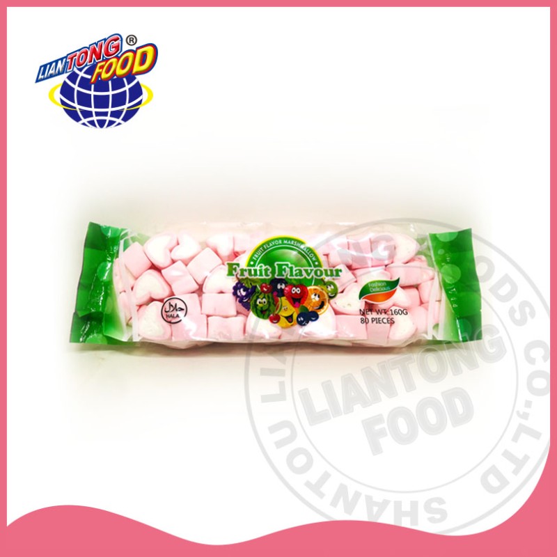 Heart Marshmallow Supplier - 120g Fruity Flavor Natural Color