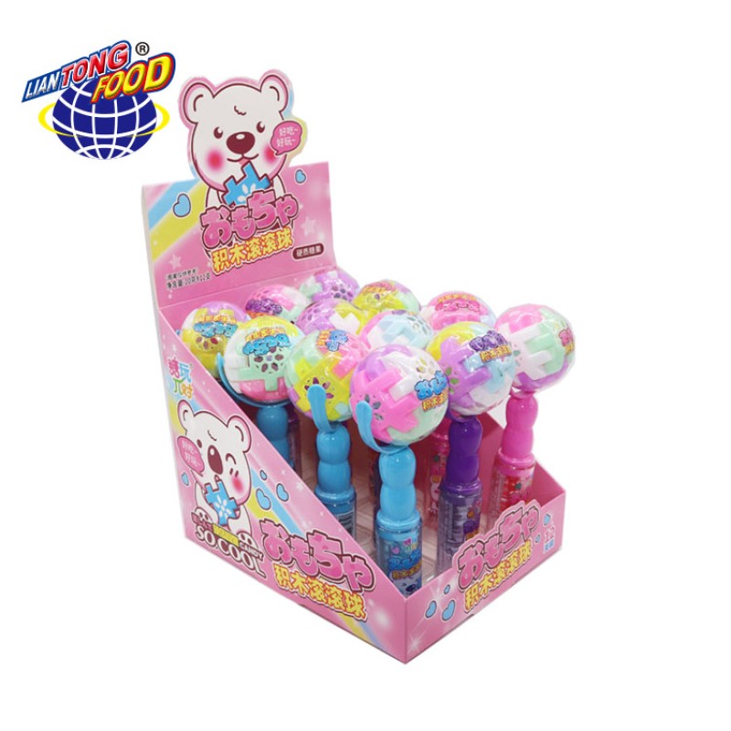 Building Block Candy Supplier - Ball Lollipop Hard Candy Toy