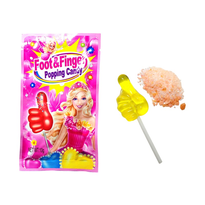Foot Lollipop Factory - Children Shape with Popping Candy