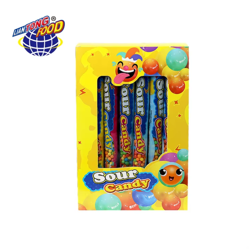 Puffed Candy Supplier - Rainbow Crispy Sour Candy Bean