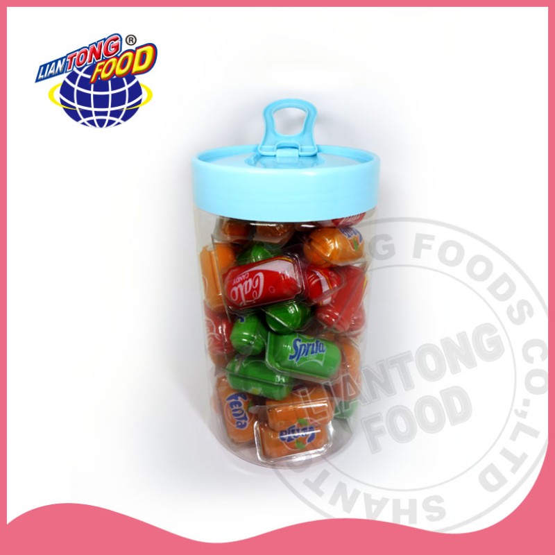 Bottle Shape Gum Manufacturer - Jam Filled Soda Fruit Flavor