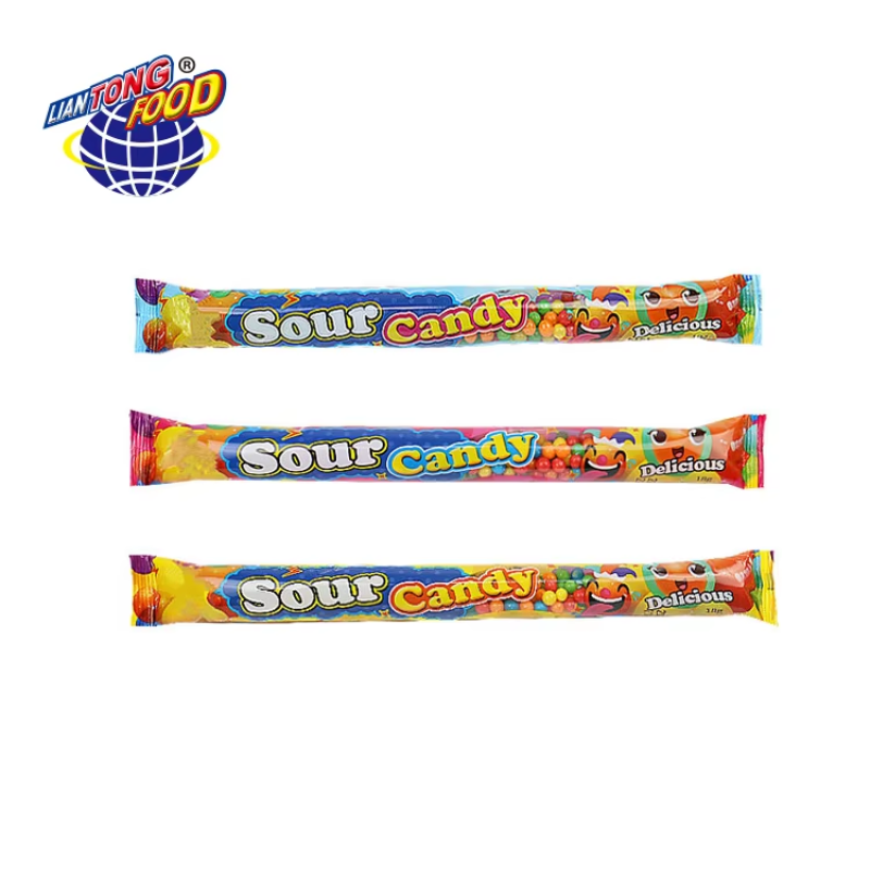 Puffed Candy Supplier - Rainbow Crispy Sour Candy Bean