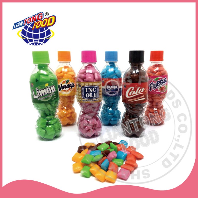 Mini Bubble Gum Supplier - Bottled Mixed Fruit Flavor