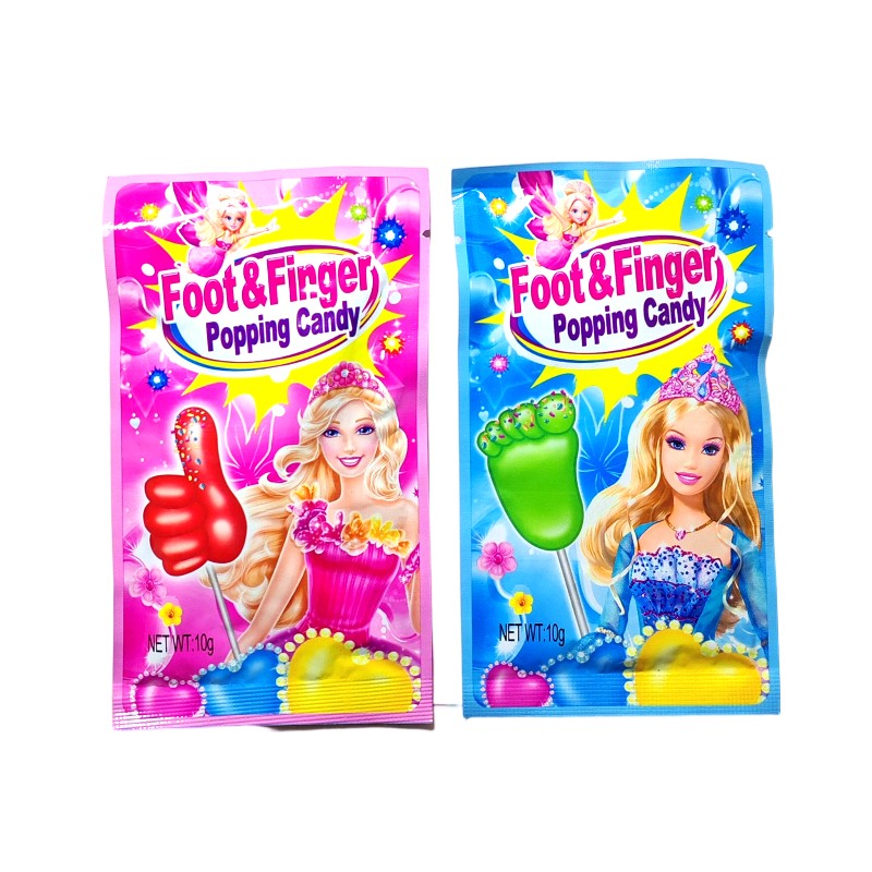 Foot Lollipop Factory - Children Shape with Popping Candy
