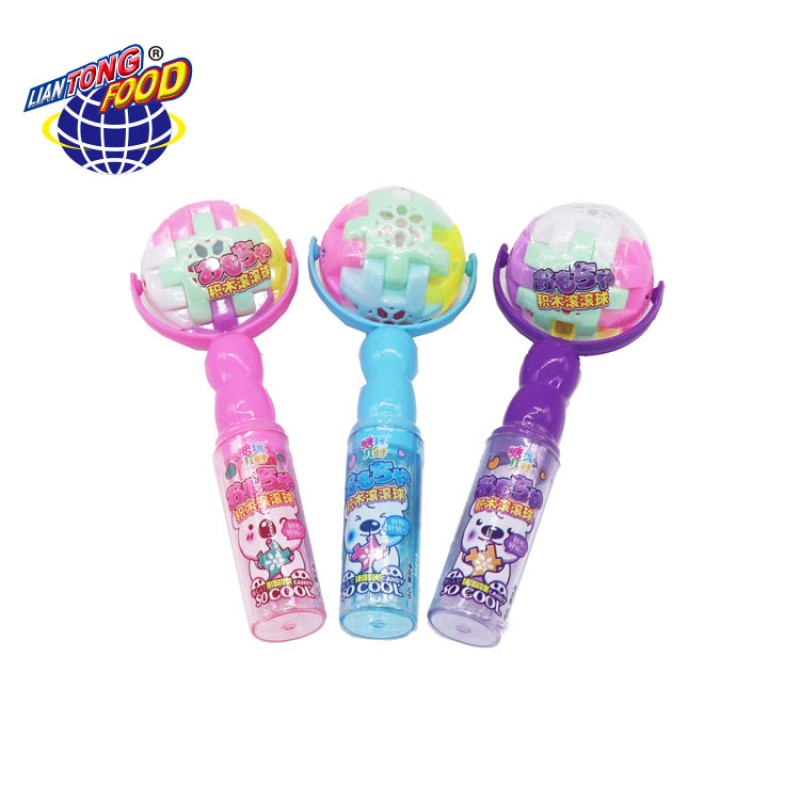 Building Block Candy Supplier - Ball Lollipop Hard Candy Toy