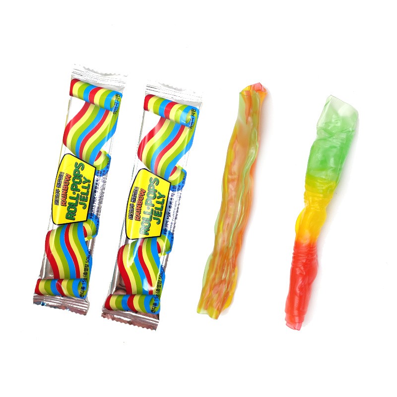 Fruit Roll Candy Supplier - Custom Mix Flavored Rainbow Jelly