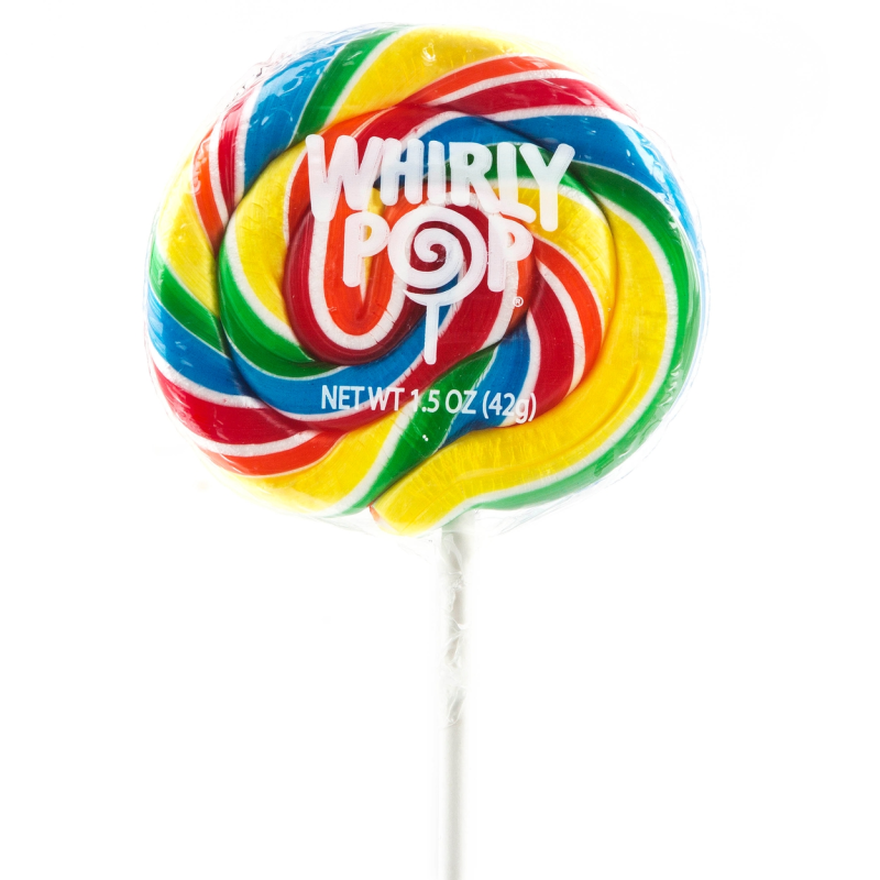 Round Lollipop Manufacturer - Custom Halal Cartoon Rainbow Swirl