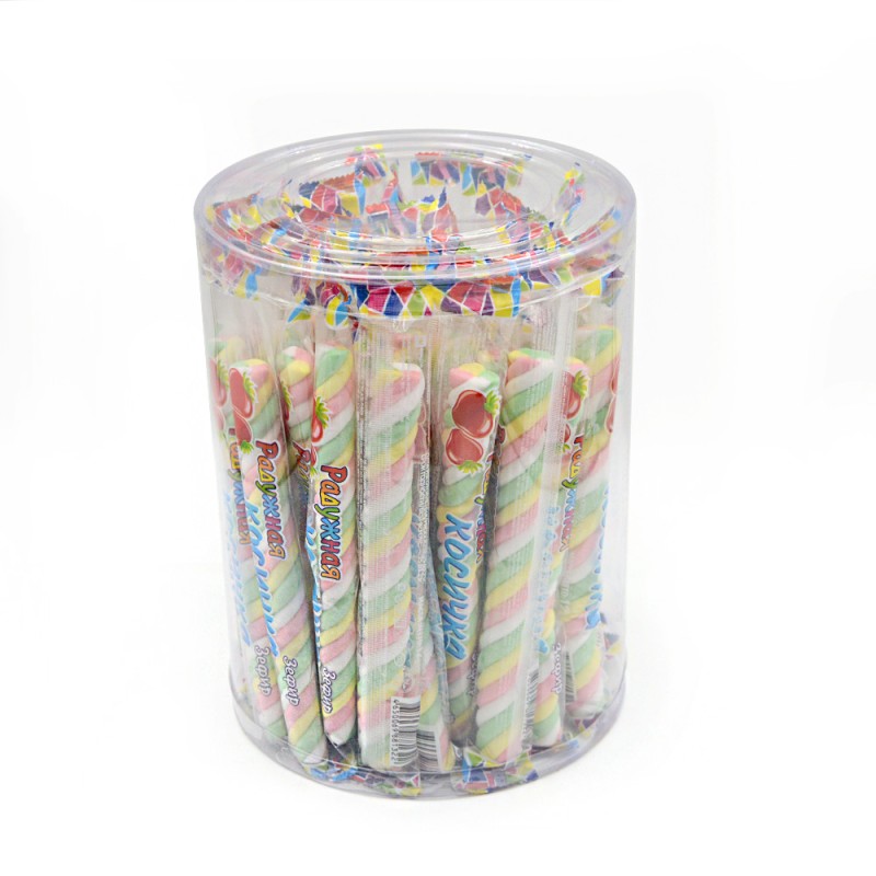 Twist Candy Supplier - Halal Rainbow Fruits Flavor Sponge