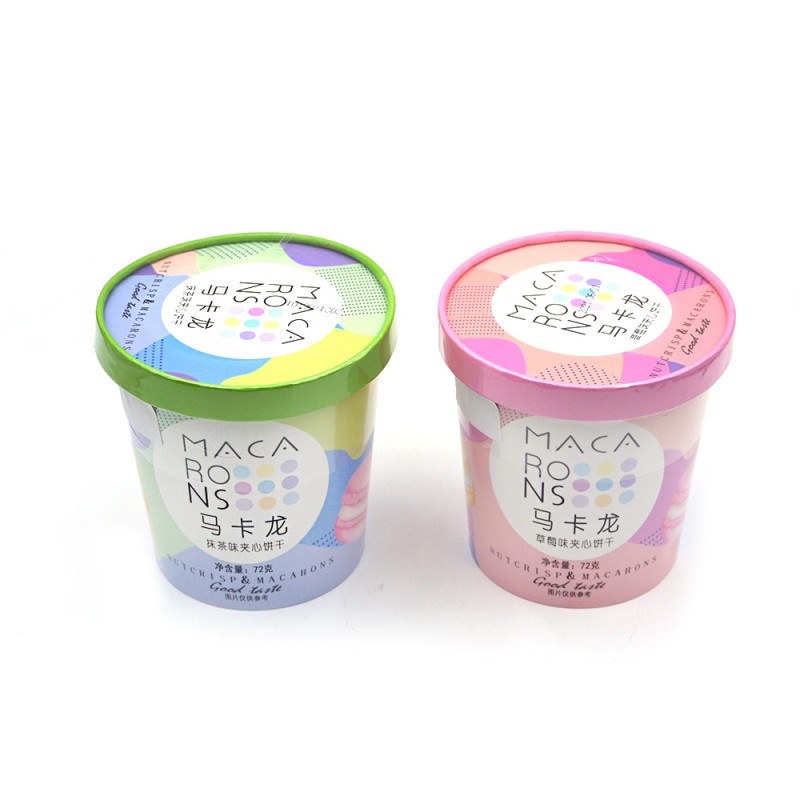 Macaron Biscuits Factory - Halal Fruit Flavors Sandwich Cream