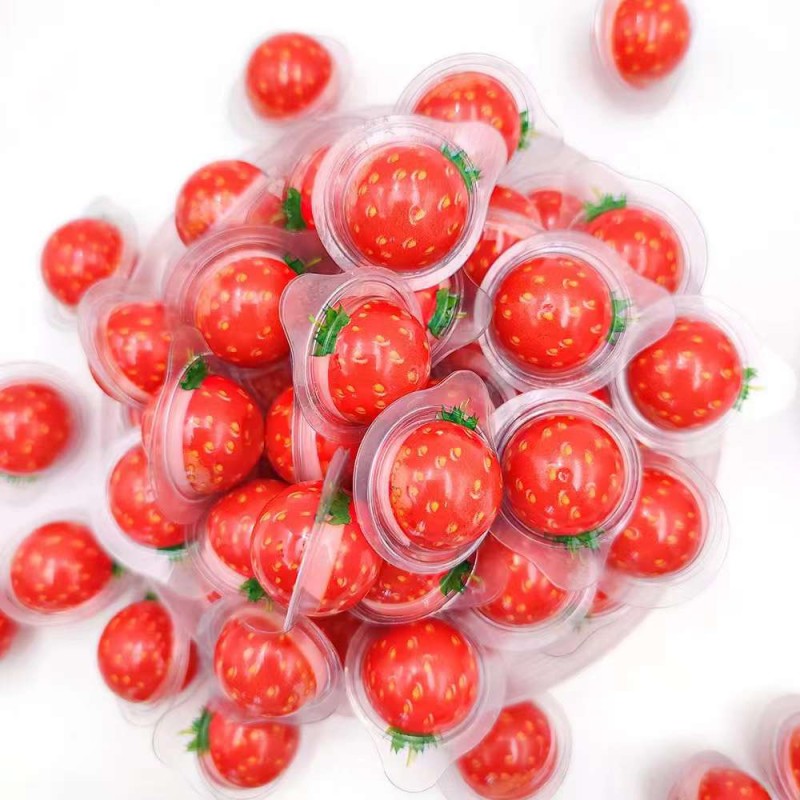 Strawberry Gummy Supplier - Mini Fruit Shape 3D Filled