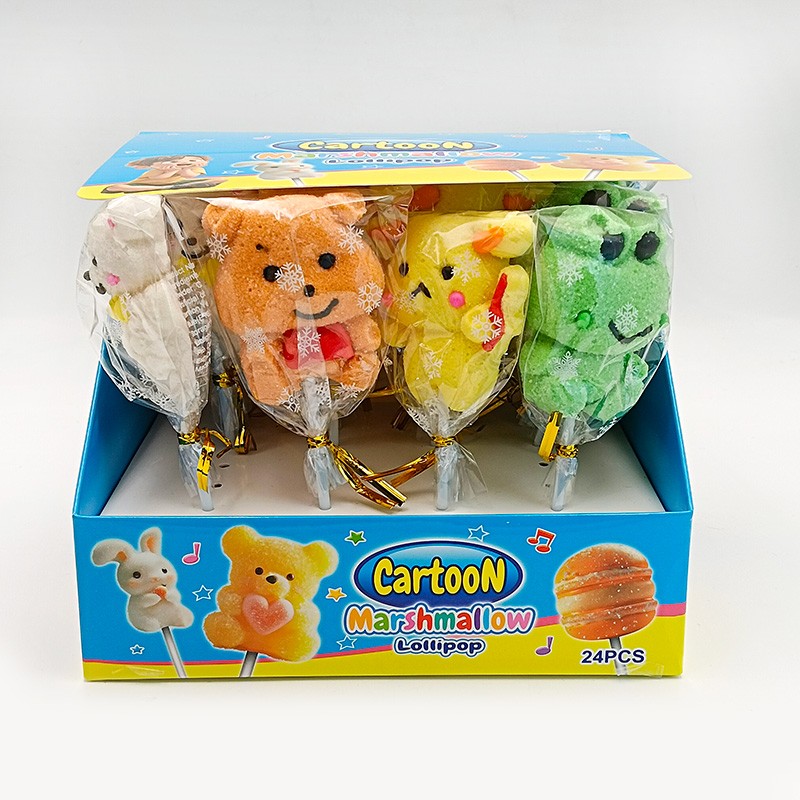 Marshmallow Lollipop Supplier - Cute Cartoon Shape Colorful