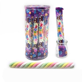 Twist Marshmallow Supplier - Wholesale Rainbow Fruity Long