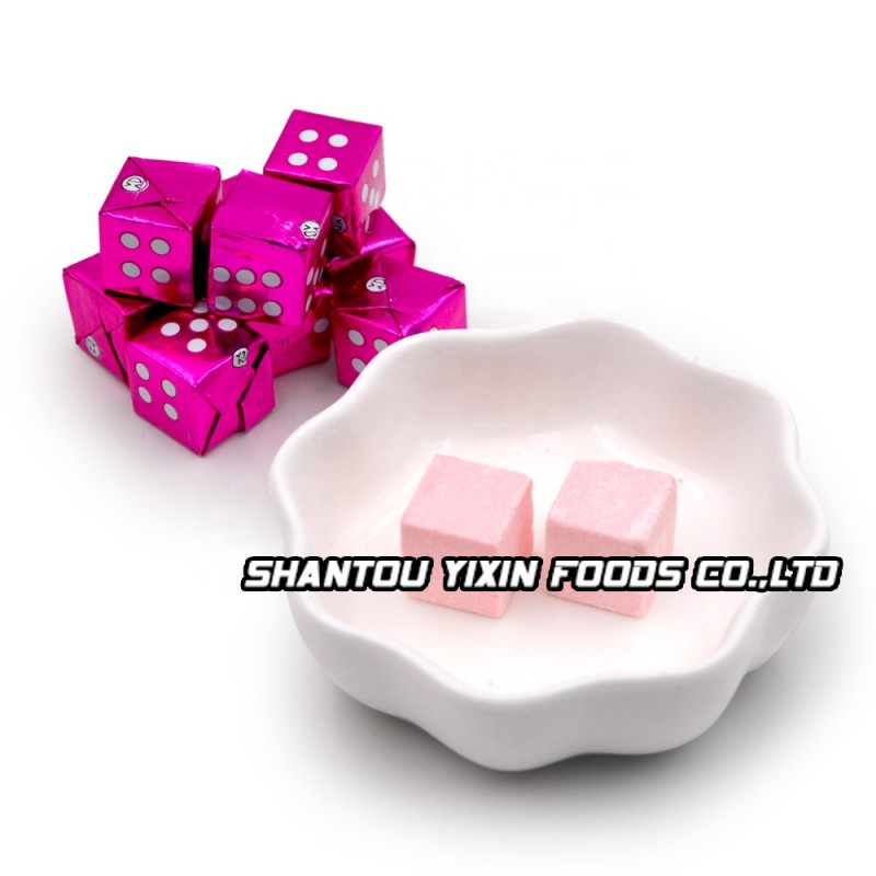 Milk Cube Candy Supplier - Halal Strawberry Flavor Hard Tablets