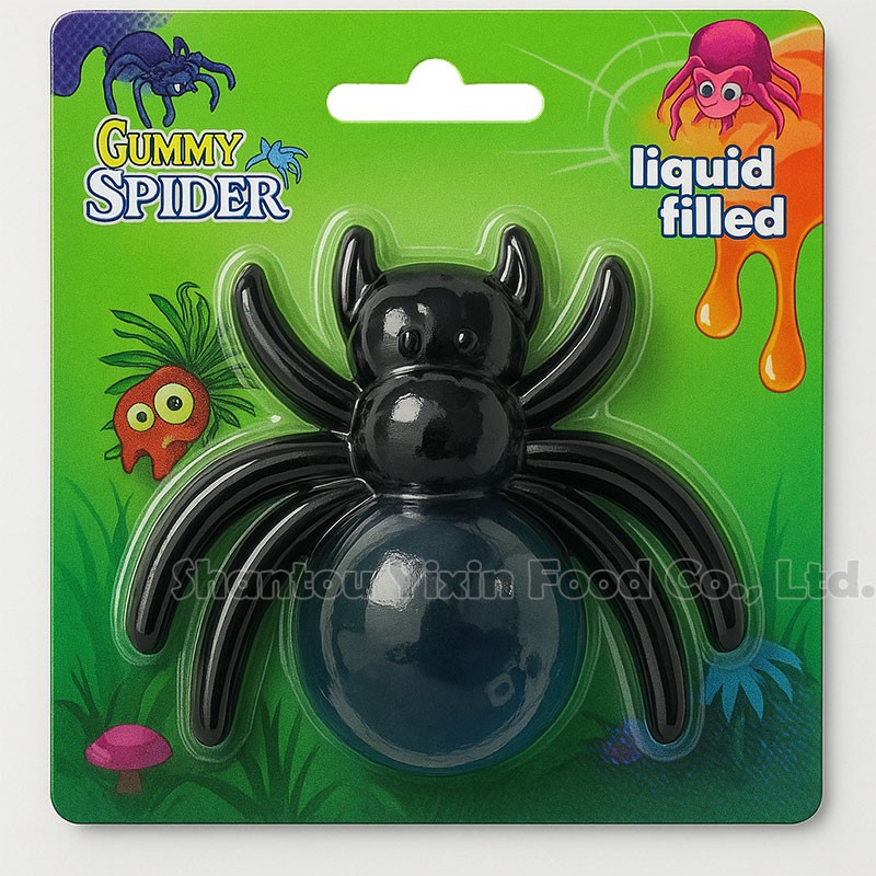 Spider Gummy Candy Manufacturer - 3D Shape Liquid Jam Filled