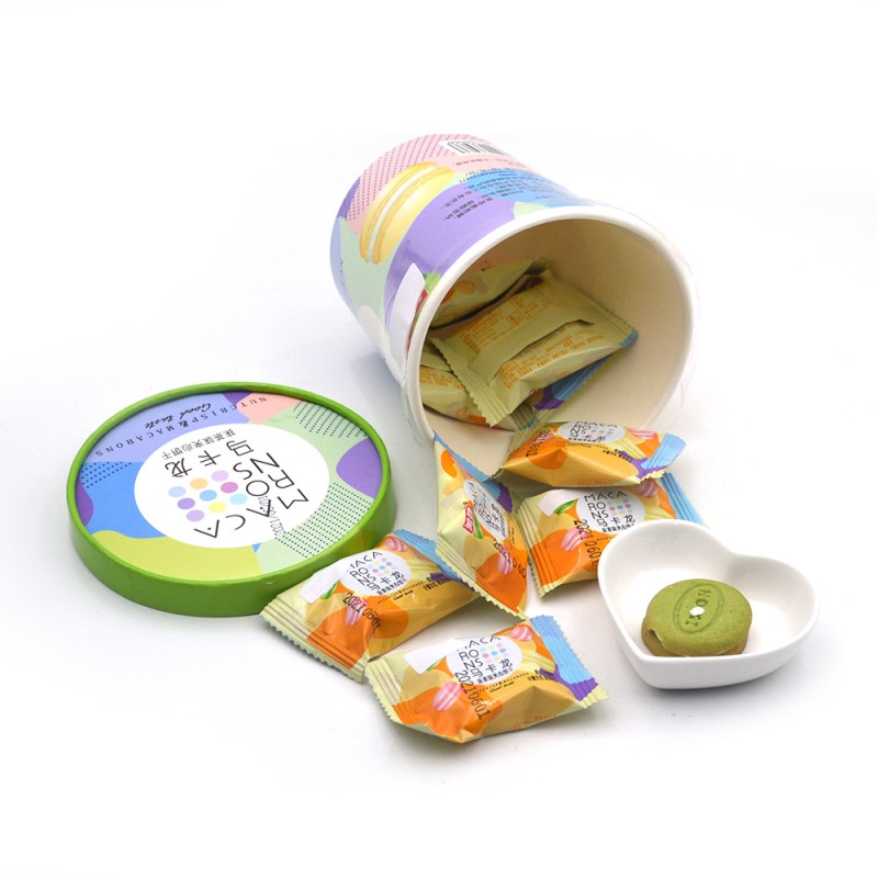 Macaron Biscuits Factory - Halal Fruit Flavors Sandwich Cream