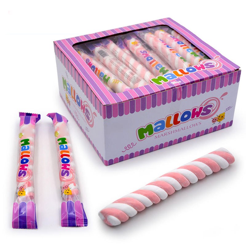 Twist Marshmallow Supplier - Wholesale Rainbow Fruity Long
