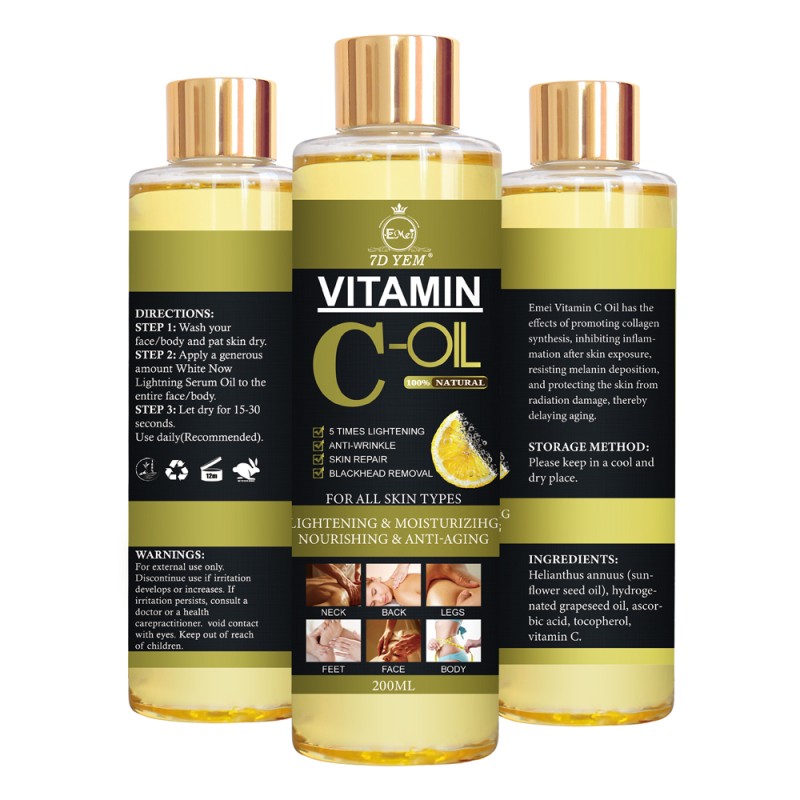 Vitamin C Oil Supplier - OEM Face Care 200ml Brightening