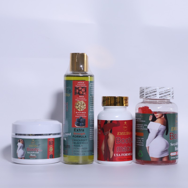 Hip Enlargement Set Supplier - 3 in 1 Oil Pills Cream Private Label