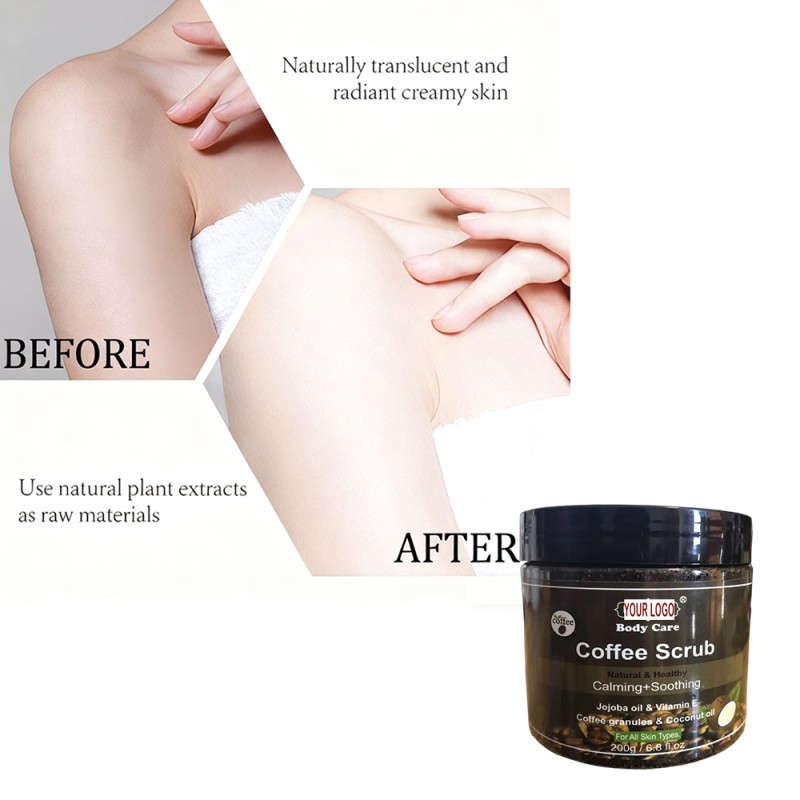 Coffee Salt Scrub Supplier - Skin Whitening Peeling Exfoliating