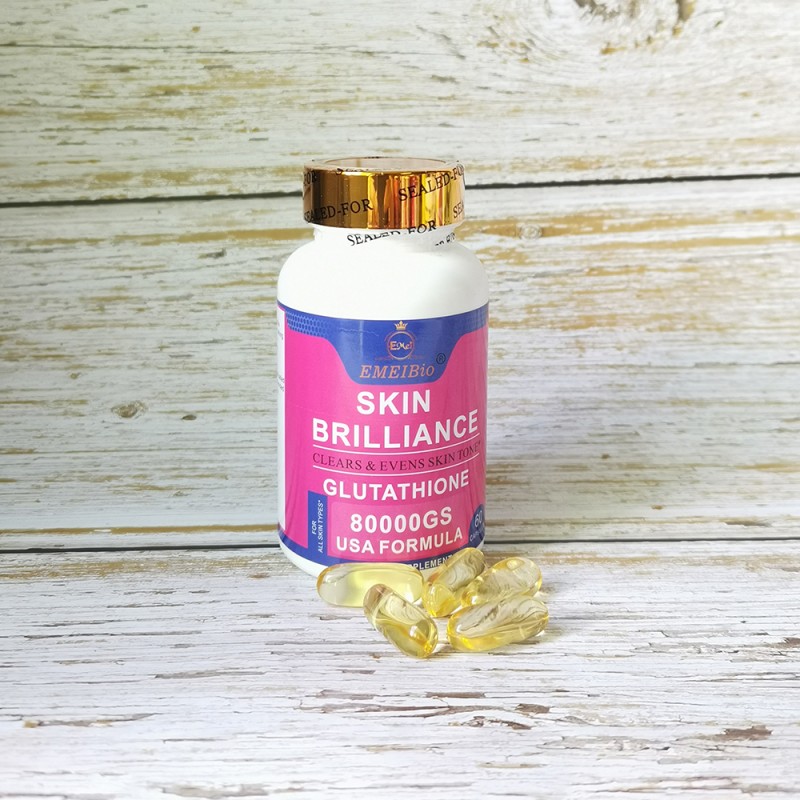 Glutathione Softgel Manufacturer - Light Brown 1500mg Skin Whitening