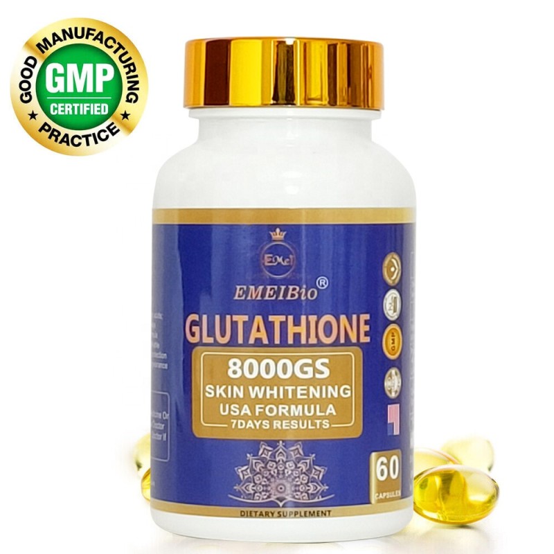 Glutathione Capsules Supplier - 60 Capsules Skin Whitening Anti-aging
