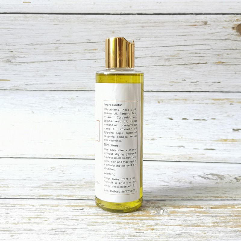 Body Peeling Oil Manufacturer - 200ml Private Label Glutathione