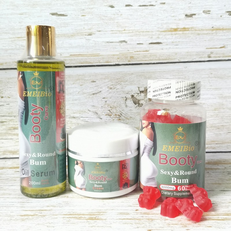 Hip Enlargement Set Supplier - 3 in 1 Oil Pills Cream Private Label