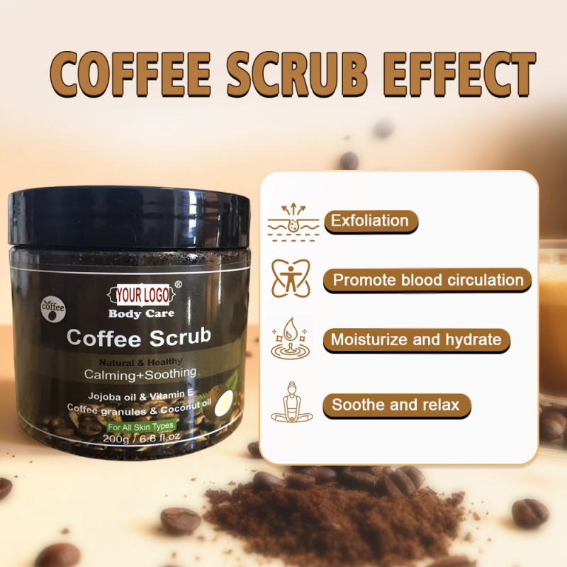 Coffee Salt Scrub Supplier - Skin Whitening Peeling Exfoliating