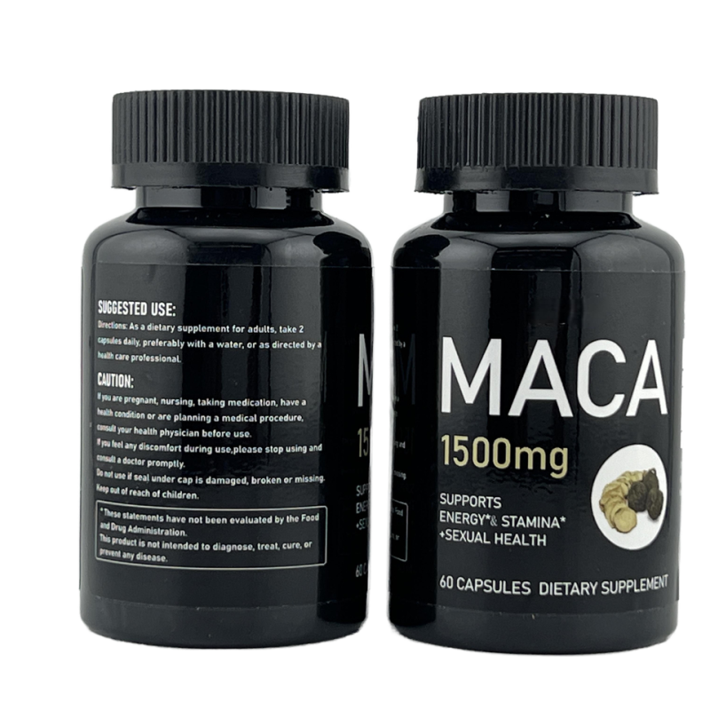 Maca Capsules Supplier - Factory Wholesale Tiktok 1500mg Energy Stamina