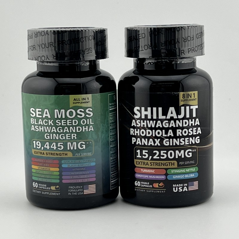 Herbal Capsules Factory - Shilajit Ashwagandha Rhodiola Panax Ginseng