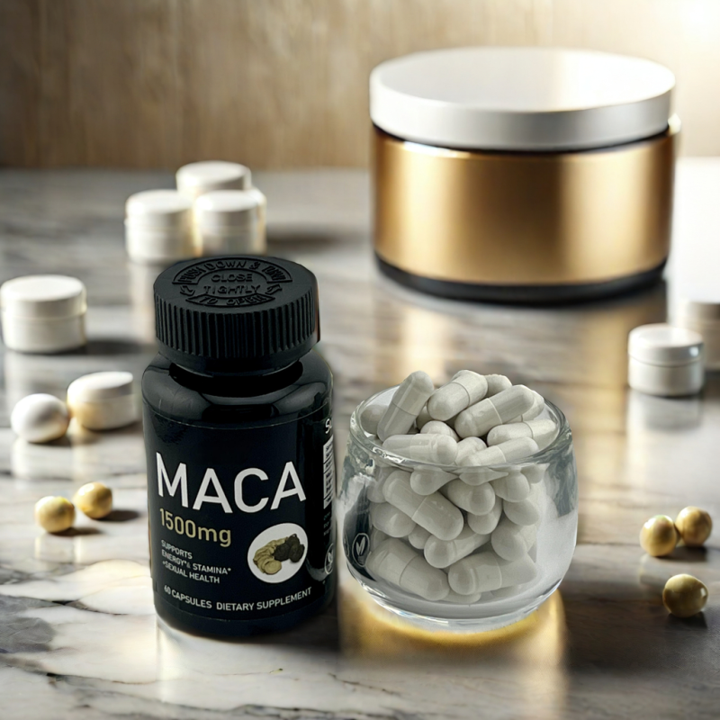 Maca Capsules Supplier - Factory Wholesale Tiktok 1500mg Energy Stamina