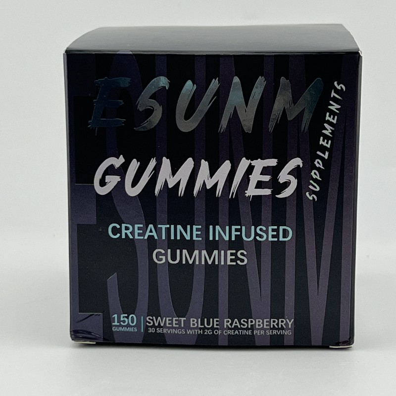 Creatine Gummies Factory - Esunm Sweet Blue Raspberry 150 Grains Infused