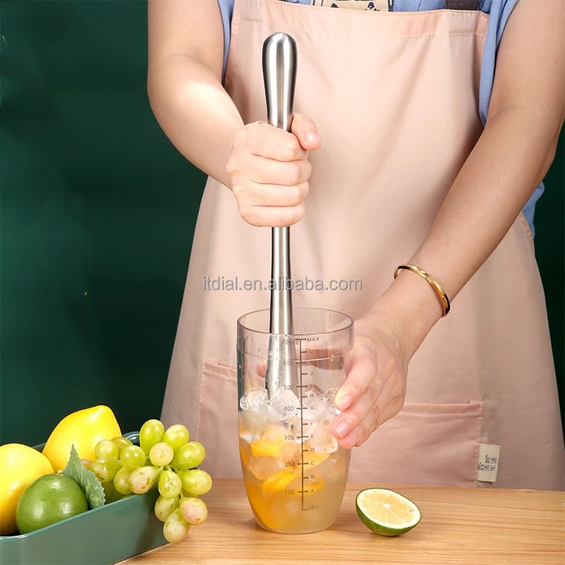 Mashed Fruit Juice Lemon Hammer Household Stainless Steel Masher Stick  Ice Crushing Tool