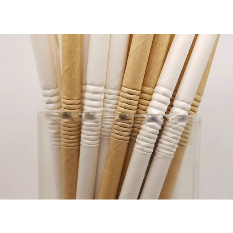 Food Grade  Mulit Color Flexible Bendable Paper Straws Eco-Friendly Disposable   Bendy Paper Straw