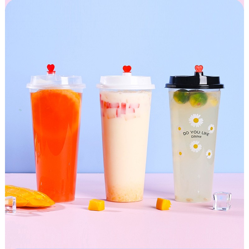 16 oz 500ml Disposable Cup Plastic Injection Bubble Tea Cup Custom Milk Tea Plastic pp Cup