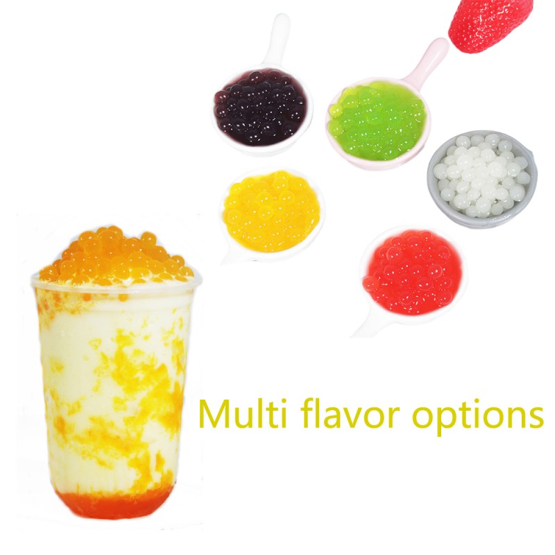 Milk Tea  Fruit Flavor Popping Ball Boba Pearls 1.3kg Popping Boba Pearls  for Topping Bubble Tea or Milk Tea Ingredients
