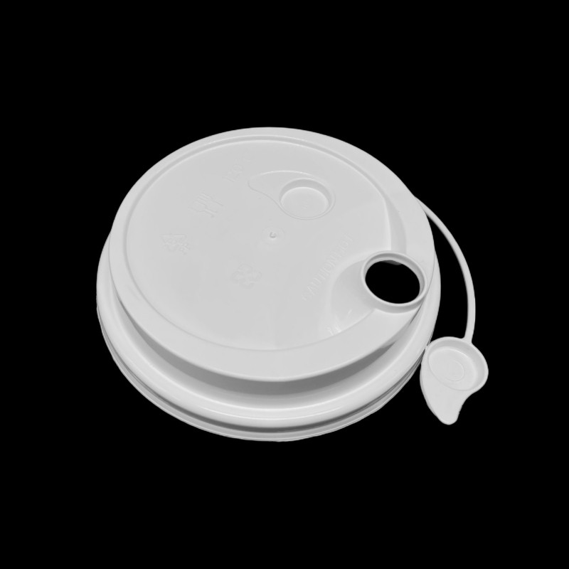 White Leak Proof Hard PP Disposable Plastic Conjoined Lid