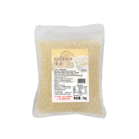 Water Chestnut Boba Flavor 1.0kg White Color Round Shape Popping Boba for Pearls Milk Tea