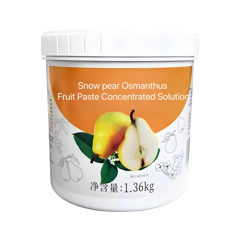 Osmanthus Snow Pear Sauce 1.36kg Jam Milk Tea Shop Special Water Fruit Tea Sauce Shaved Ice Ingredients Jam Fruit Puree