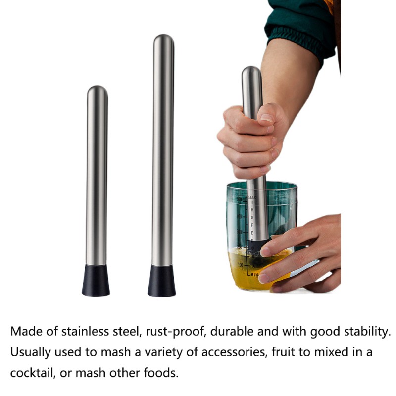 Stainless Steel Blender Crushing Press Stick Ice Hammer Lemon Hammer