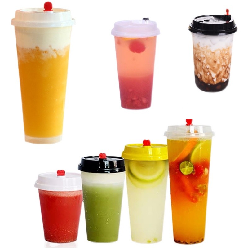 16 oz 500ml Disposable Cup Plastic Injection Bubble Tea Cup Custom Milk Tea Plastic pp Cup
