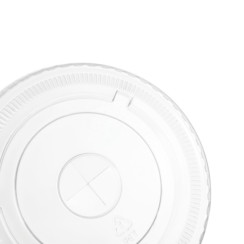 89mm 95mm 98mm Food Grade Disposable Flat Lid  Clear Plastic Cup Lid for Cup
