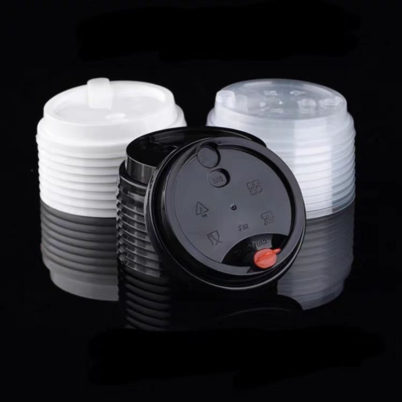 Disposable  Caliber Milk Tea Injection Molded Lid Disposable Coffee Juice Cup PP Lid Cover