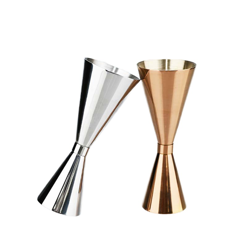 Mr.Slim Stainless Steel Jigger Measuring Cup Set Factory Direct Sale 30/45ml 25/50ml 45/60ml 60/90ml Capacities Metal Material